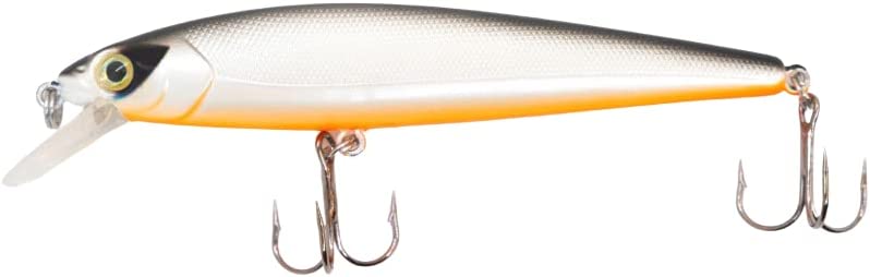 4" Major Minnow Jerkbait Chrome Blackback
