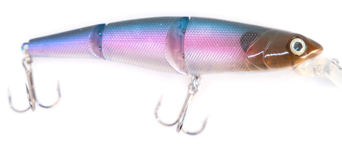 4.50" S-Defender Jerkbait Purple Ghost