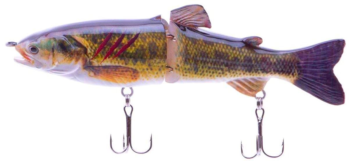 7" RF Glider Swimbait Green Baby Bass Injured