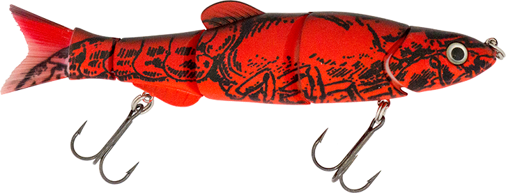 6.50" The Intruder Swimbait Red Craw
