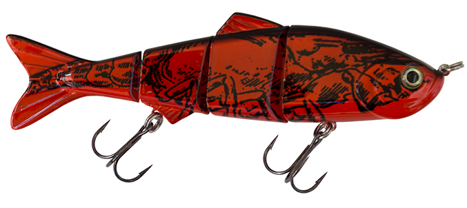 6" Summer Dancer Swimbait Red Craw