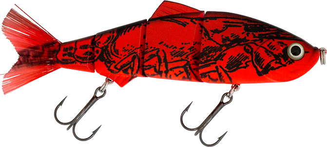 6" Summer Dancer Swimbait Red Craw
