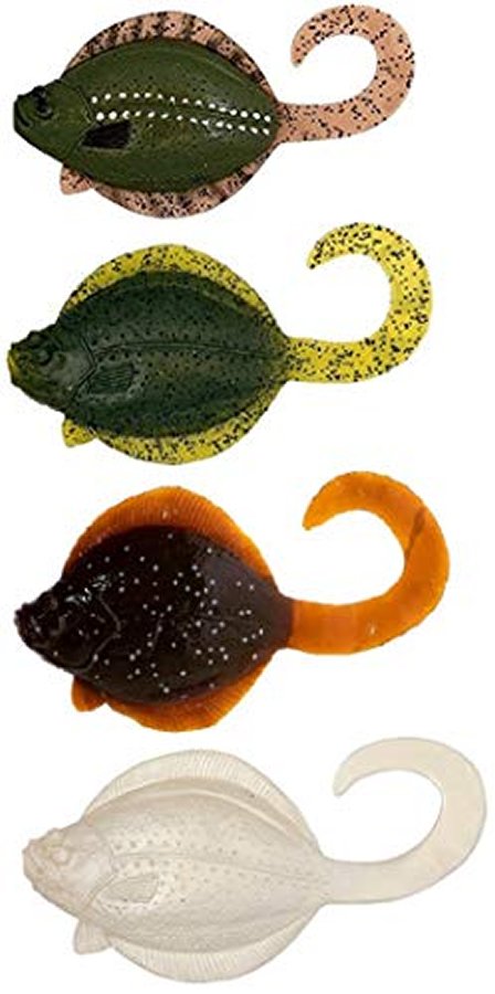 10" Sanddab Rig Natural Green Pumpkinseed Sole Pearl White